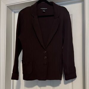Stylish knit Monterey Bay Dark Brown Women's Blazer size L